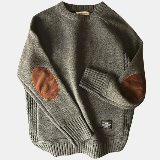 Cleo® | Modischer Pullover mit Ellbogenaufnähern