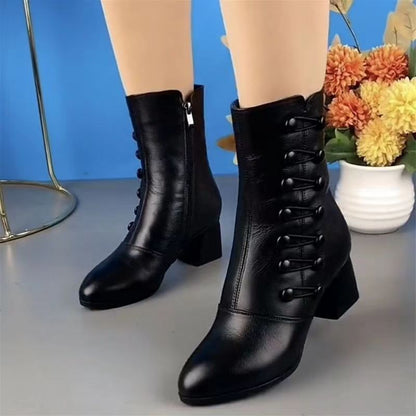 Kaity® | Elegante Stiefel mit seitlichen Knöpfen