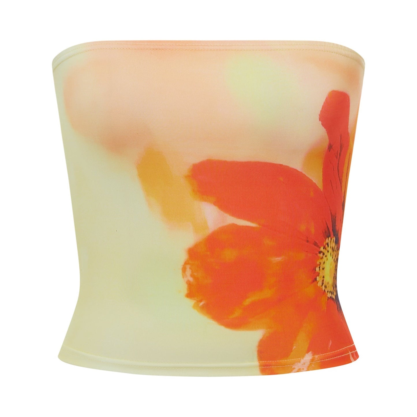 Damen trägerloses Bandeau-Sommeroberteil