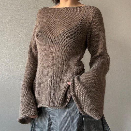 Desiree® | Strickpullover mit Glockenärmeln und Spitze