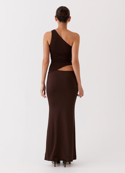 Elegantes Maxikleid für Damen mit One-Shoulder-Design, ideal für Hochzeiten