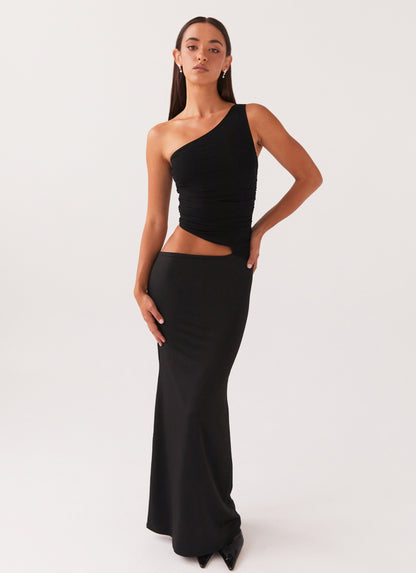 Elegantes Maxikleid für Damen mit One-Shoulder-Design, ideal für Hochzeiten