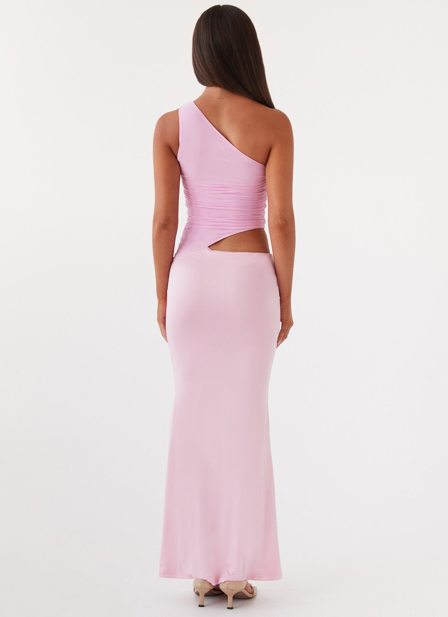 Elegantes Maxikleid für Damen mit One-Shoulder-Design, ideal für Hochzeiten