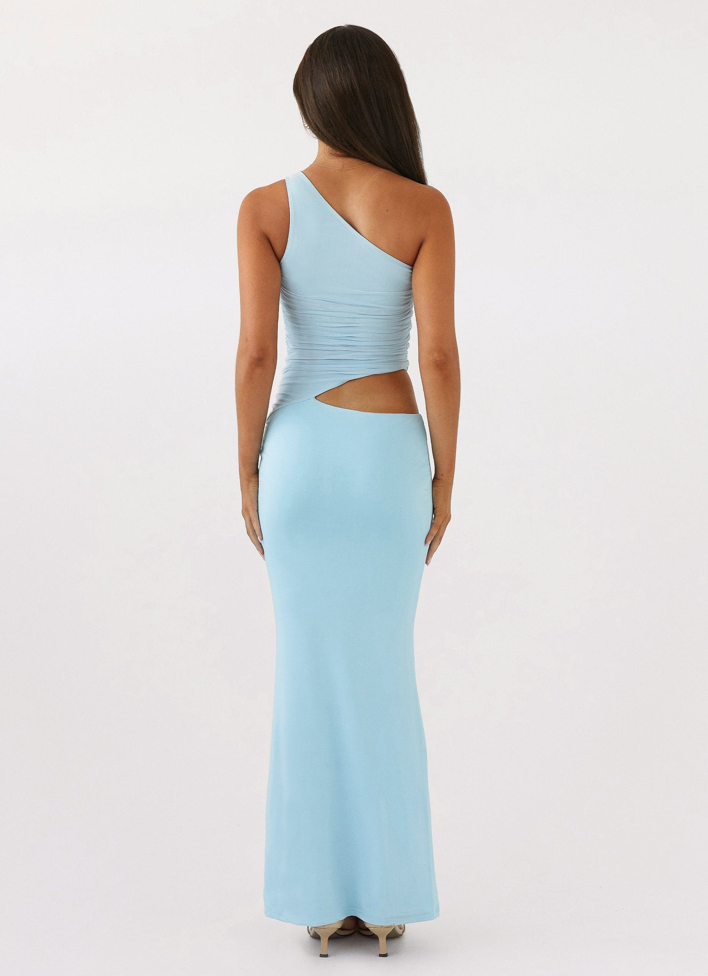 Elegantes Maxikleid für Damen mit One-Shoulder-Design, ideal für Hochzeiten