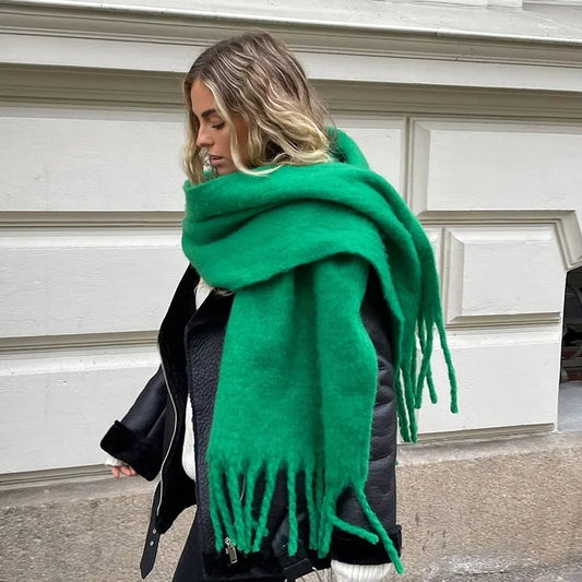 Jonas® | Eleganter Winter-Schal in Regenbogenfarben für Damen