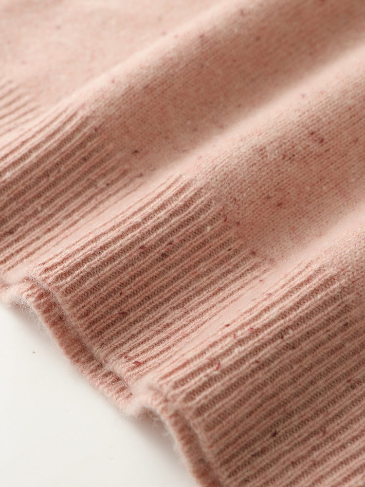 Gemütlicher Bunter Wollpullover mit Punkten