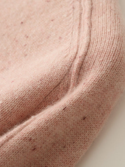 Gemütlicher Bunter Wollpullover mit Punkten