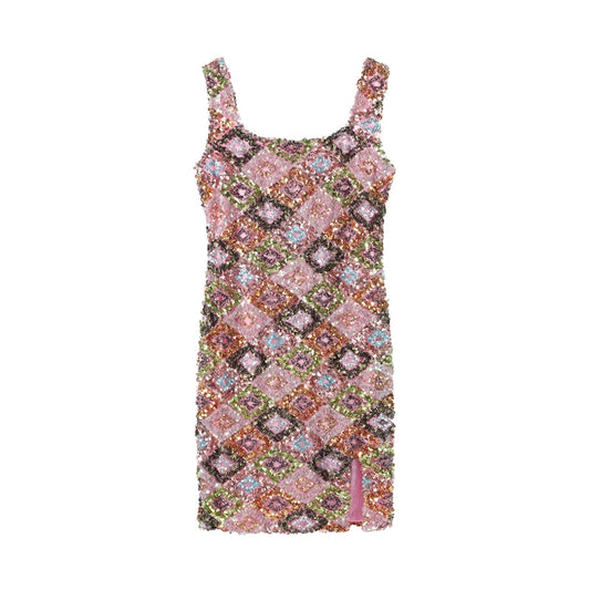 Pailletten-Party-Kleid mit geformter Silhouette