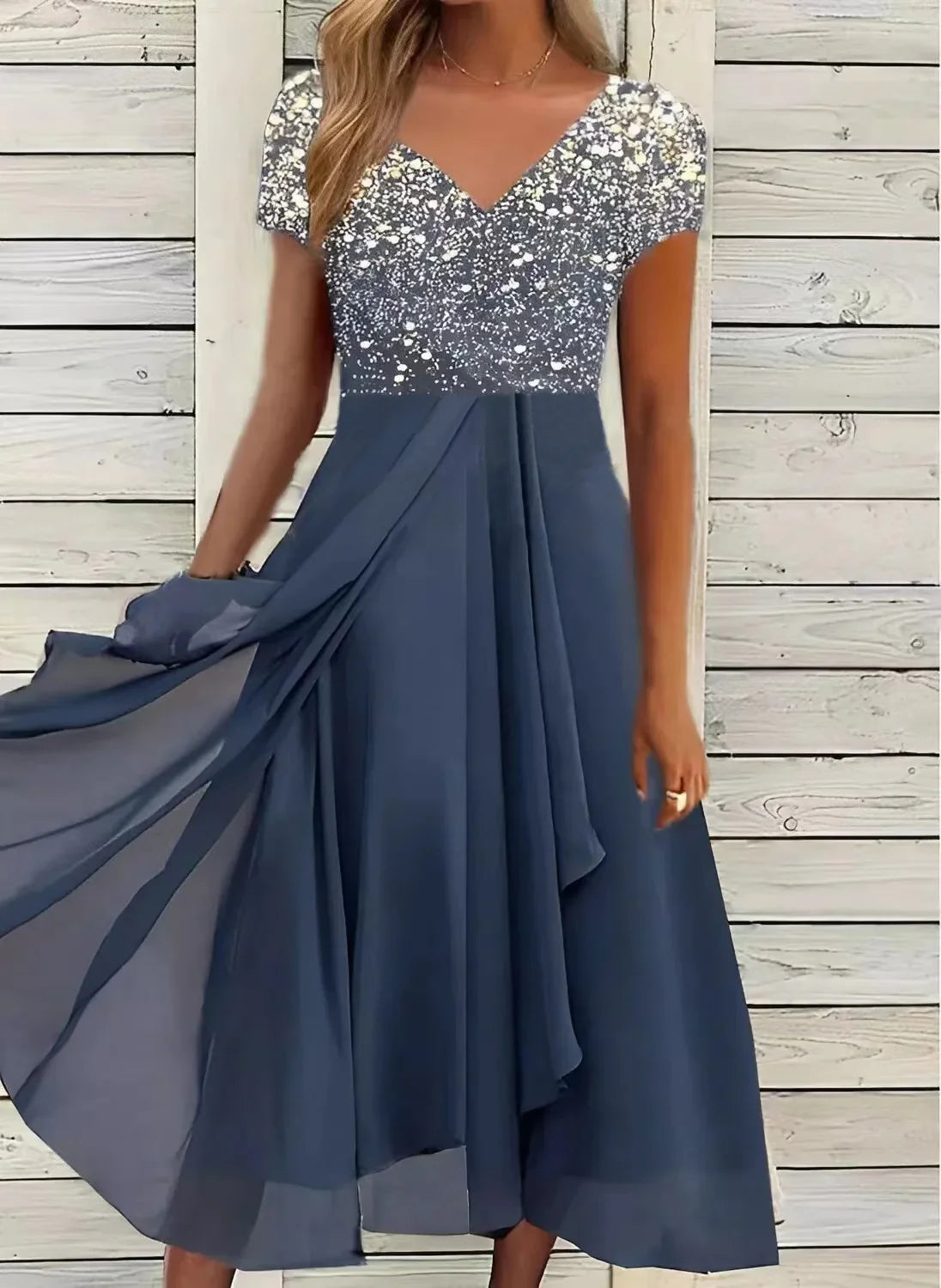 Riva Lefèvre® | Chiffon-Partykleid für Damen