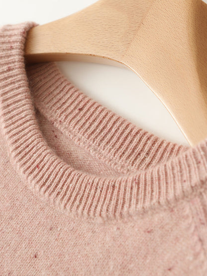Gemütlicher Bunter Wollpullover mit Punkten
