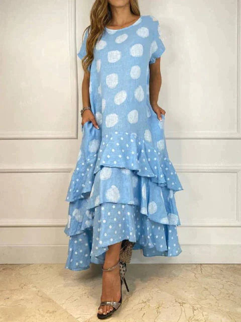 Amélie Moulin® | Boho-Kleid mit Polka Dot Muster