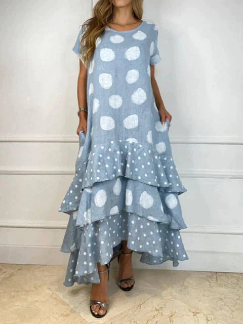 Amélie Moulin® | Boho-Kleid mit Polka Dot Muster