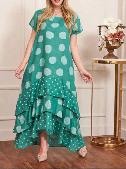 Amélie Moulin® | Boho-Kleid mit Polka Dot Muster