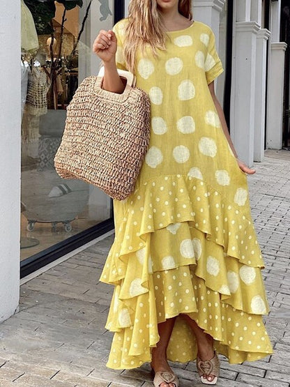 Amélie Moulin® | Boho-Kleid mit Polka Dot Muster