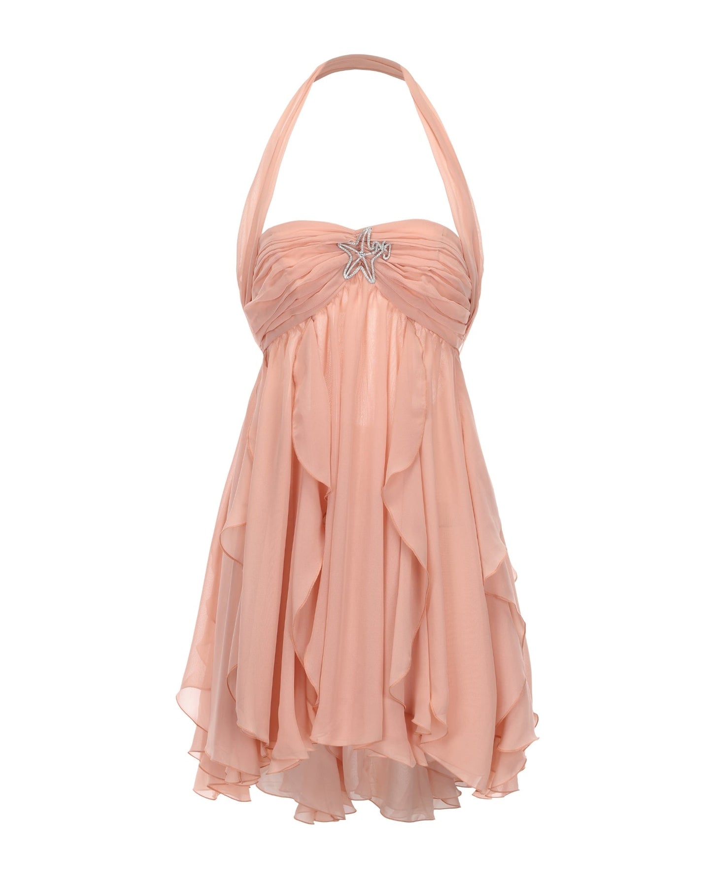 Kleid mit Blumenmuster und Neckholder-Ausschnitt
