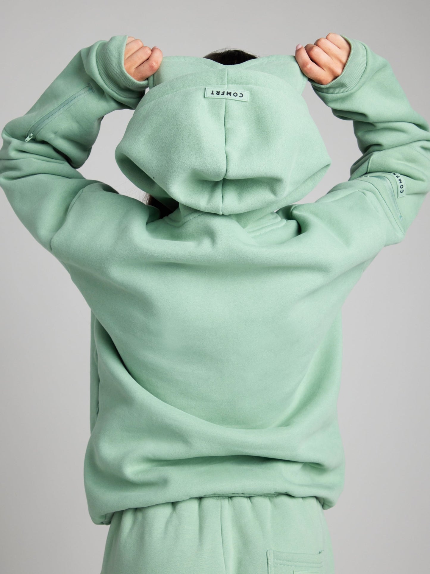 Gemütlicher Reise-Hoodie mit Flugmodus-Grafik