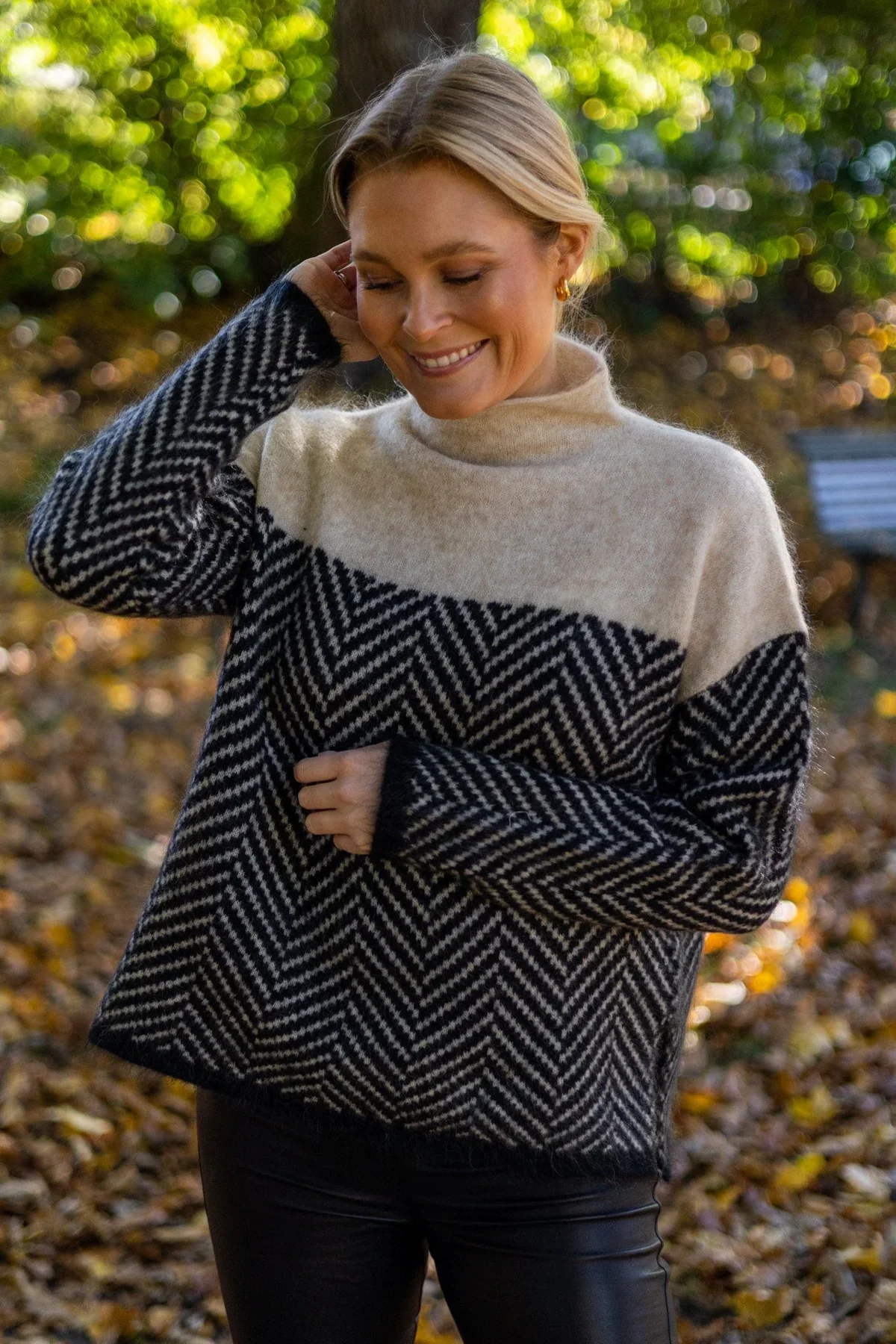 Gemütlicher Grobstrick Rollkragenpullover