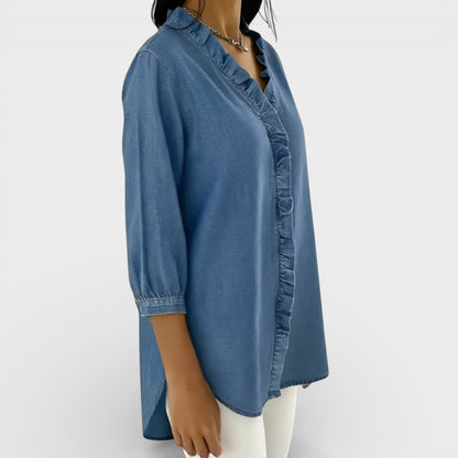 Elegante Bluse mit Rüschen