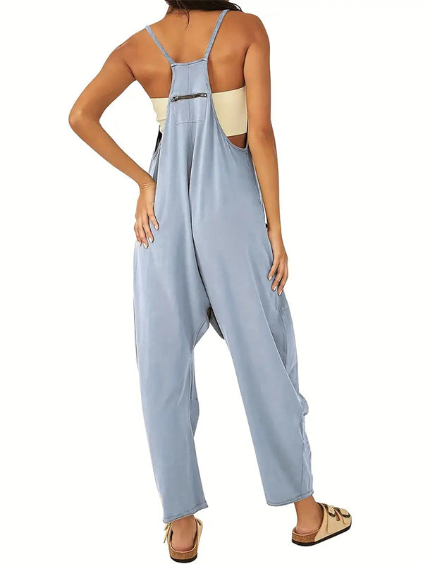 Übergroßer Jumpsuit mit großen Pattentaschen