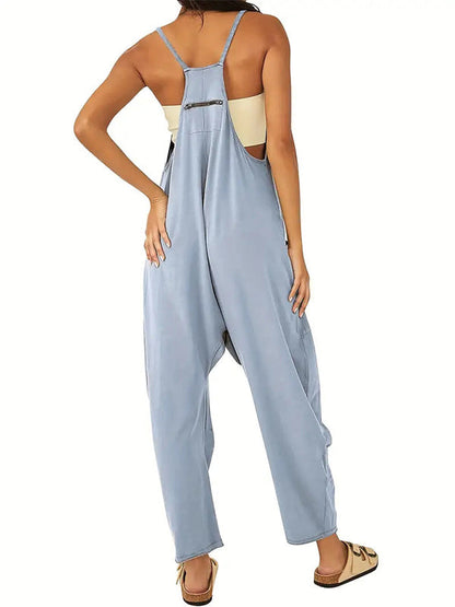 Übergroßer Jumpsuit mit großen Pattentaschen