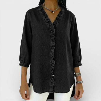 Elegante Bluse mit Rüschen