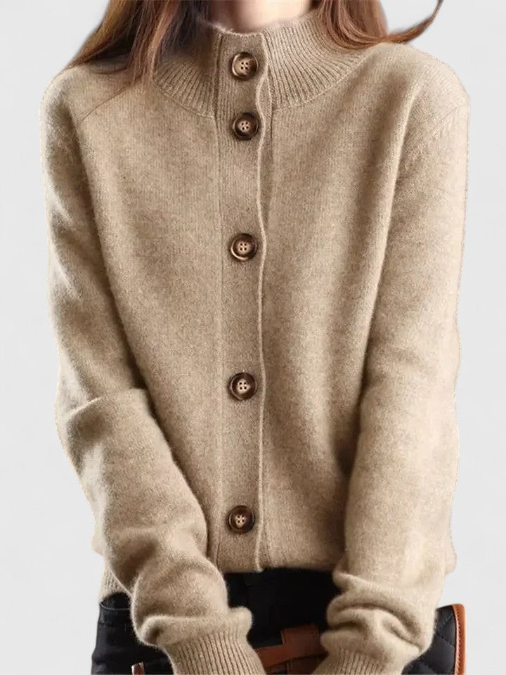 Klassischer Strickcardigan mit Knopfleiste