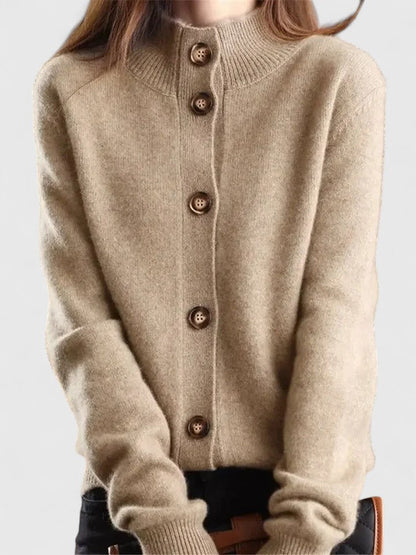 Klassischer Strickcardigan mit Knopfleiste