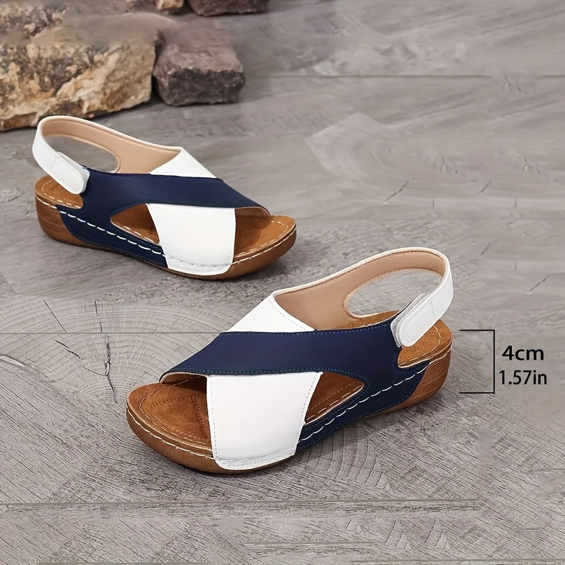 Leichte Komfort-Keilabsatz-Sandalen
