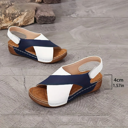 Leichte Komfort-Keilabsatz-Sandalen