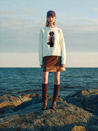 Luxuriöser Wol-Cashmere Bärenpullover