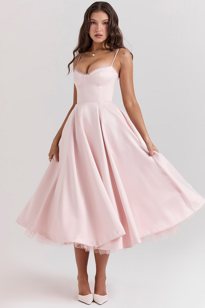 Evelina Elegantes Midikleid für Damen