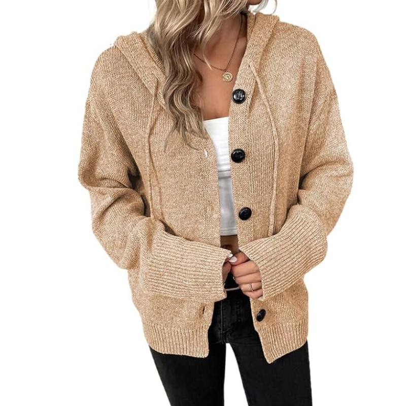 Gemütliche Strick-Cardigan mit Knöpfen für Damen