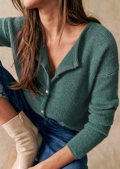 Chunky Cozy Strickcardigan Pullover für Herbstlagen