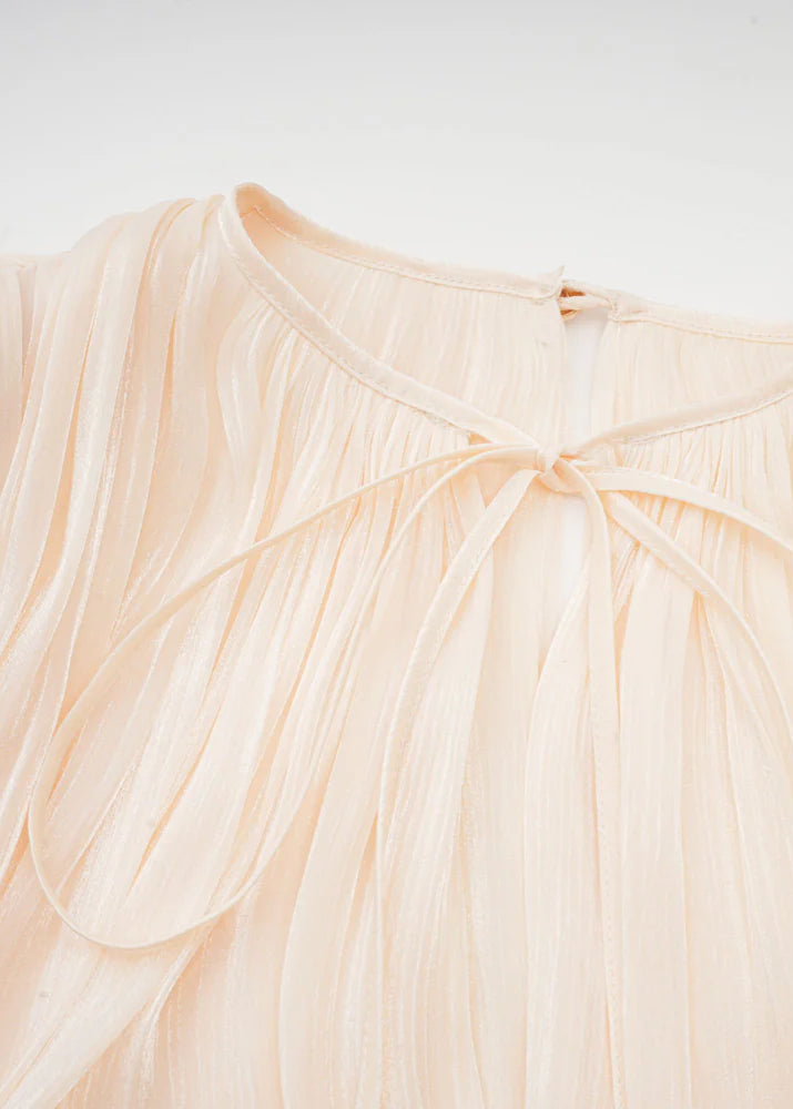 Estelle Champagner Satin Negligékleid