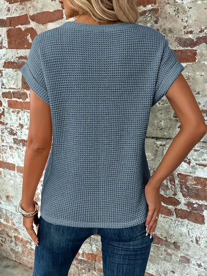 Lässiges T-Shirt mit kurzen Ärmeln für den Alltag