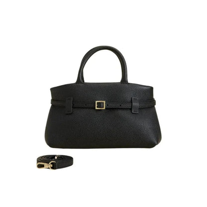Klassische Leder-Schultertasche