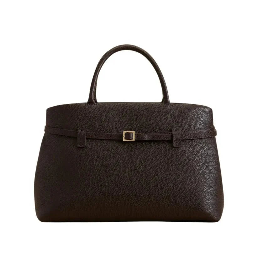 Klassische Leder-Schultertasche