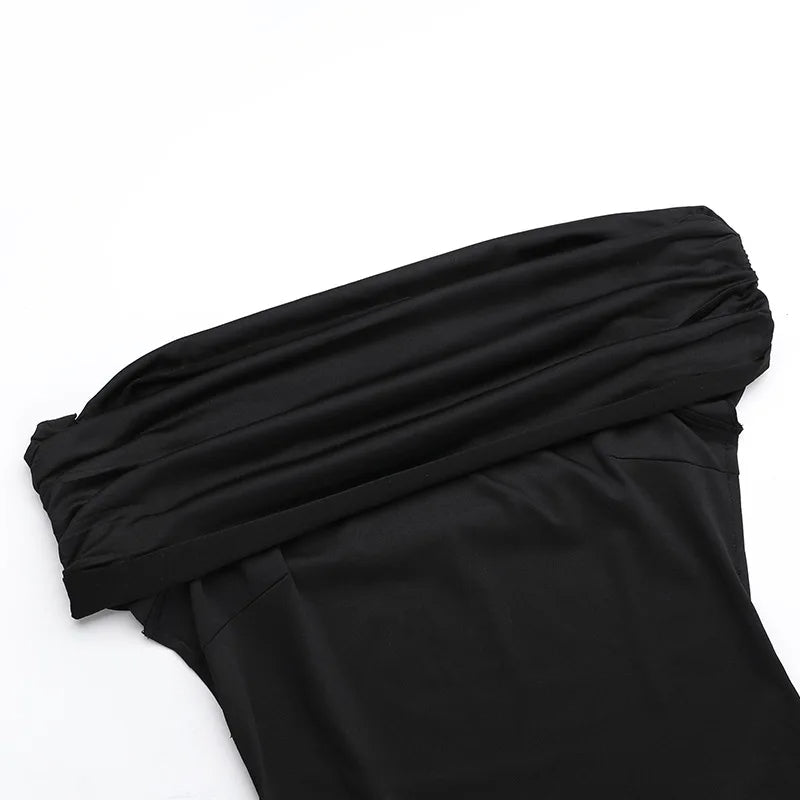 Trägerloses, rückenfreies, sexy Maxikleid