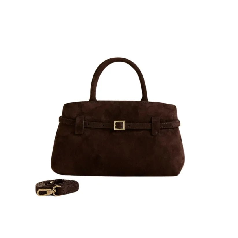 Klassische Leder-Schultertasche