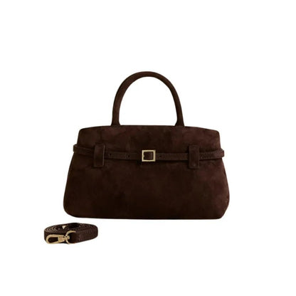 Klassische Leder-Schultertasche