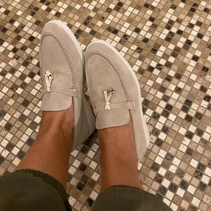 Schicke Lederloafer mit Schnallendetail
