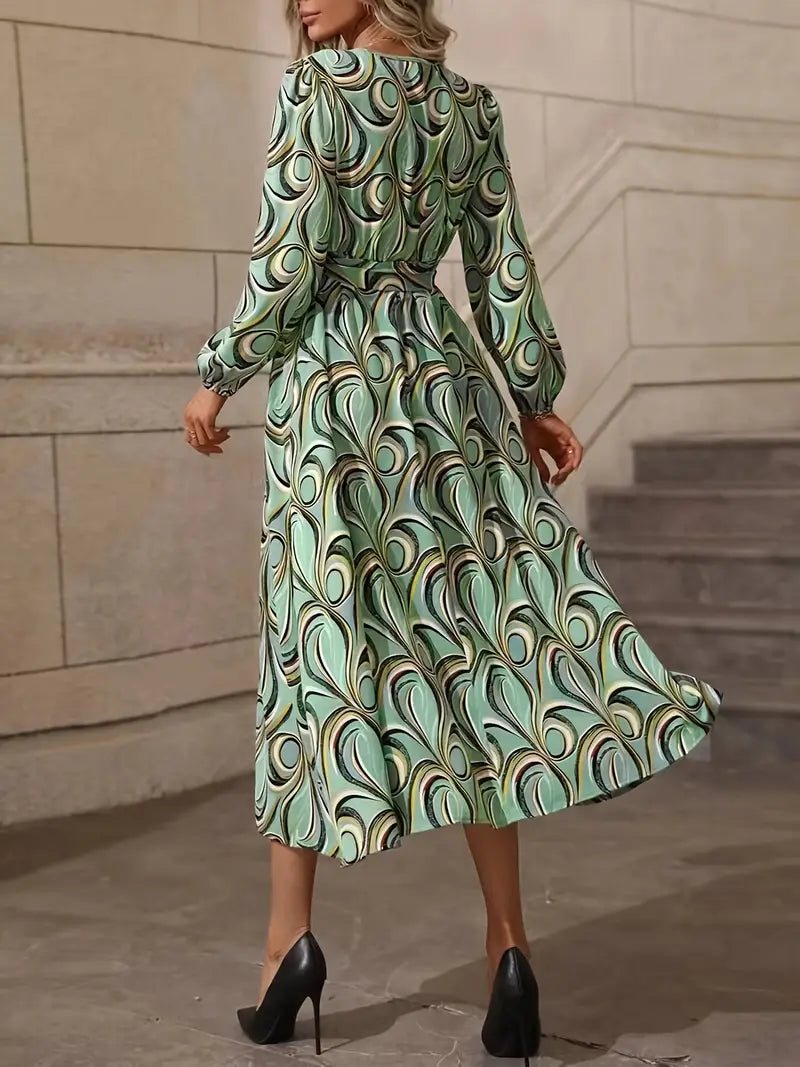 Elegantes Wickelkleid mit Neckholder