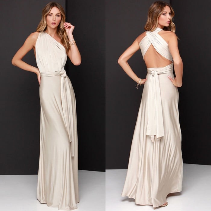 15-in-1 wandelbares Kleid mit mehreren Styling-Optionen