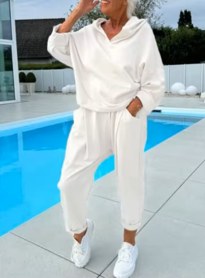 Damen Zweiteiliges Oversize-Sweatshirt-Set