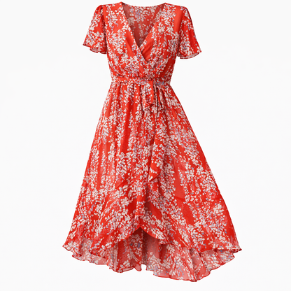 Blumiges Midikleid für Damen