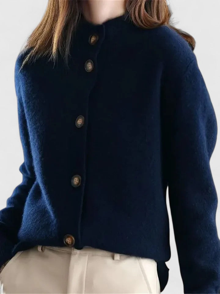 Klassischer Strickcardigan mit Knopfleiste
