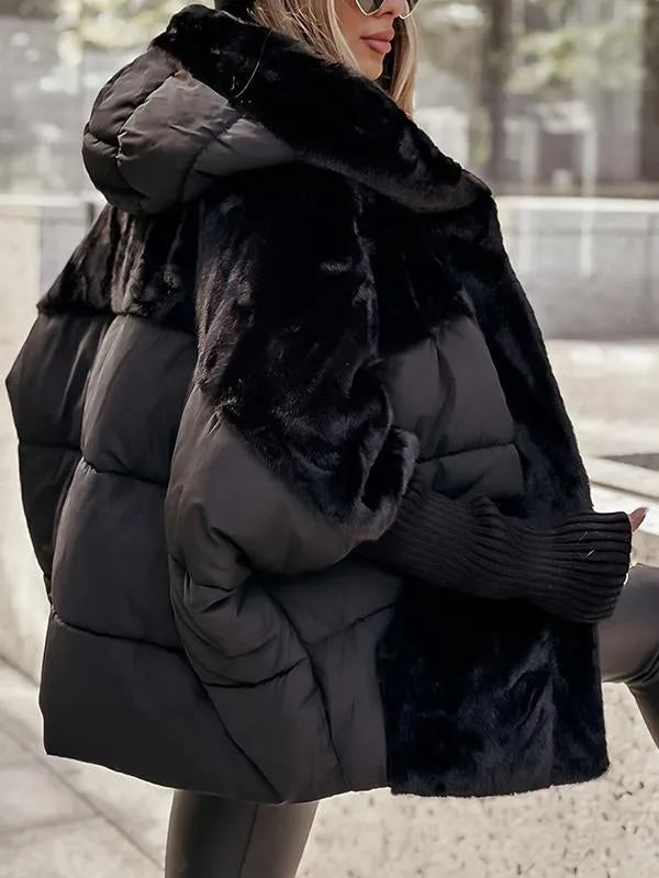 Legere gefütterte Kapuzenjacke für Damen