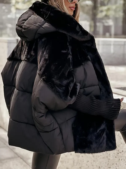 Legere gefütterte Kapuzenjacke für Damen