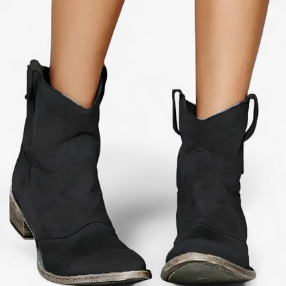 Western-Stiefel im Wildleder-Look für den Alltagsstil