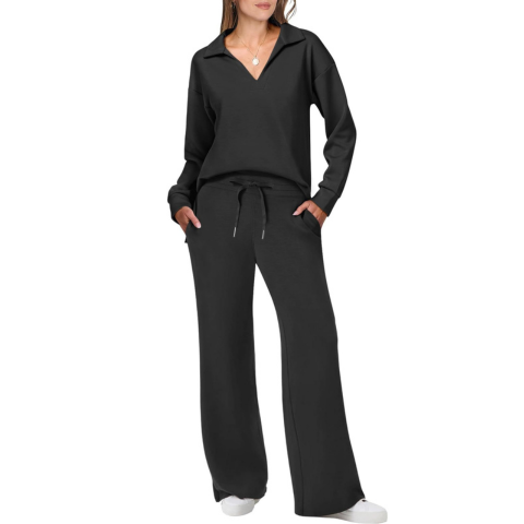 Gemütliches Damen-Casual-Loungewear-Trainingsanzug-Set